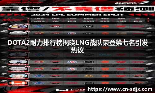 DOTA2耐力排行榜揭晓LNG战队荣登第七名引发热议